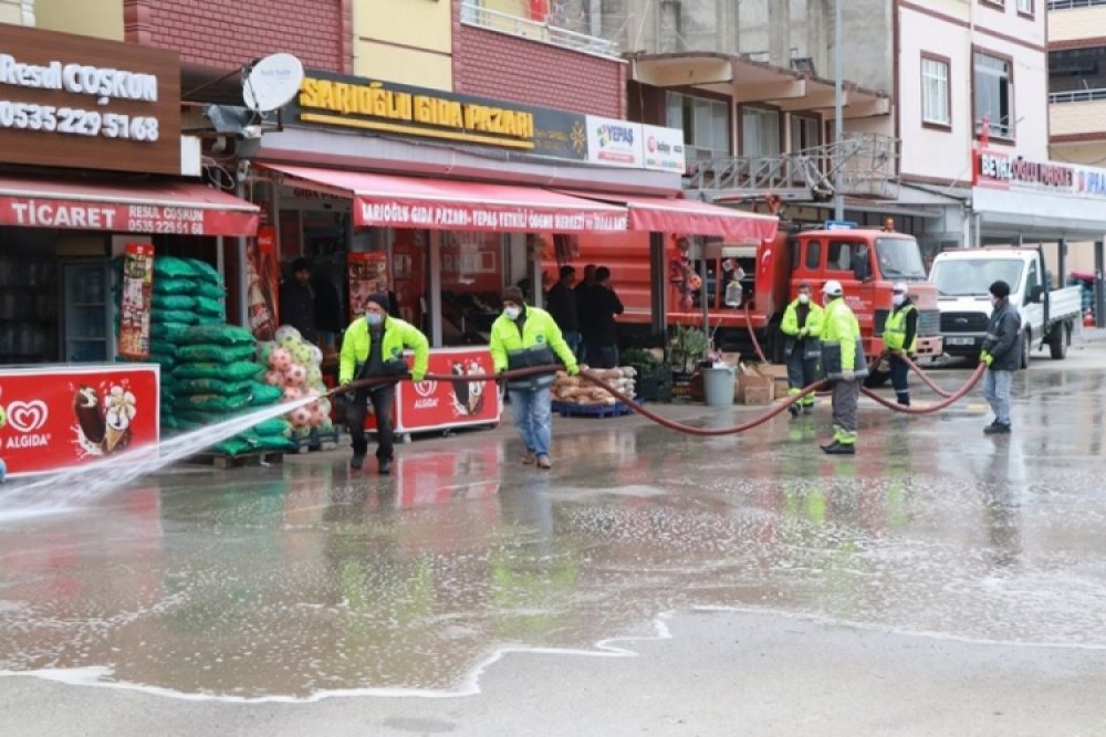 Covid-19 Tedbirleri Kapsamında İlçemizde Başlatılan Çalışmalar